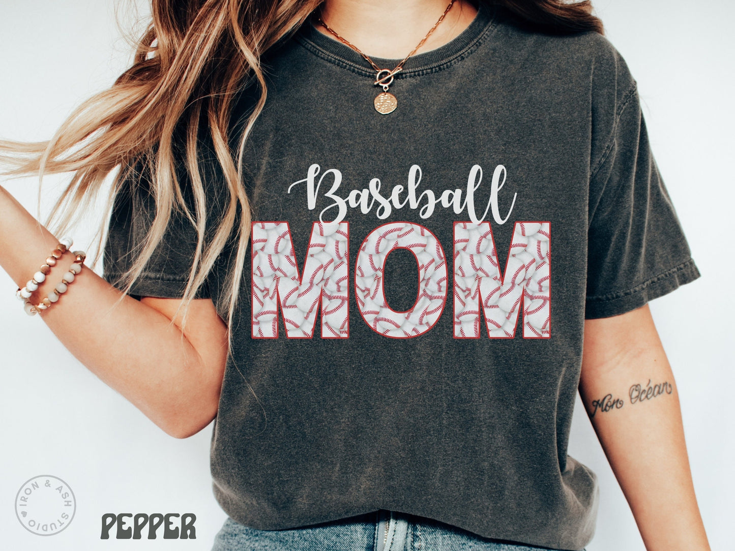Baseball Mom Comfort Colors Shirt Baseball Mom TShirt Gifts Sports Mom Life Baseball Shirts for Women Cute Trendy Baseball Tee Font Baller