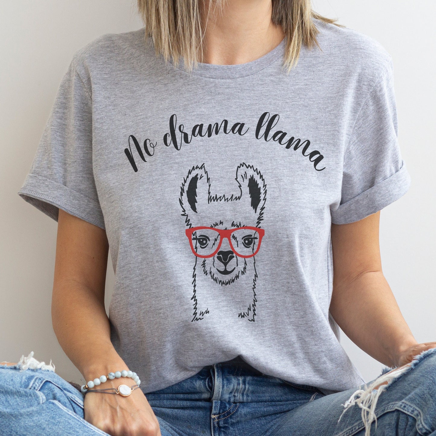 No Drama LLama T-Shirt,Llama Shirt, Cute Mom Shirt, Shirts for Mom, Mothers Day Gift,Mothers Day T-Shirt, Funny Tshirt