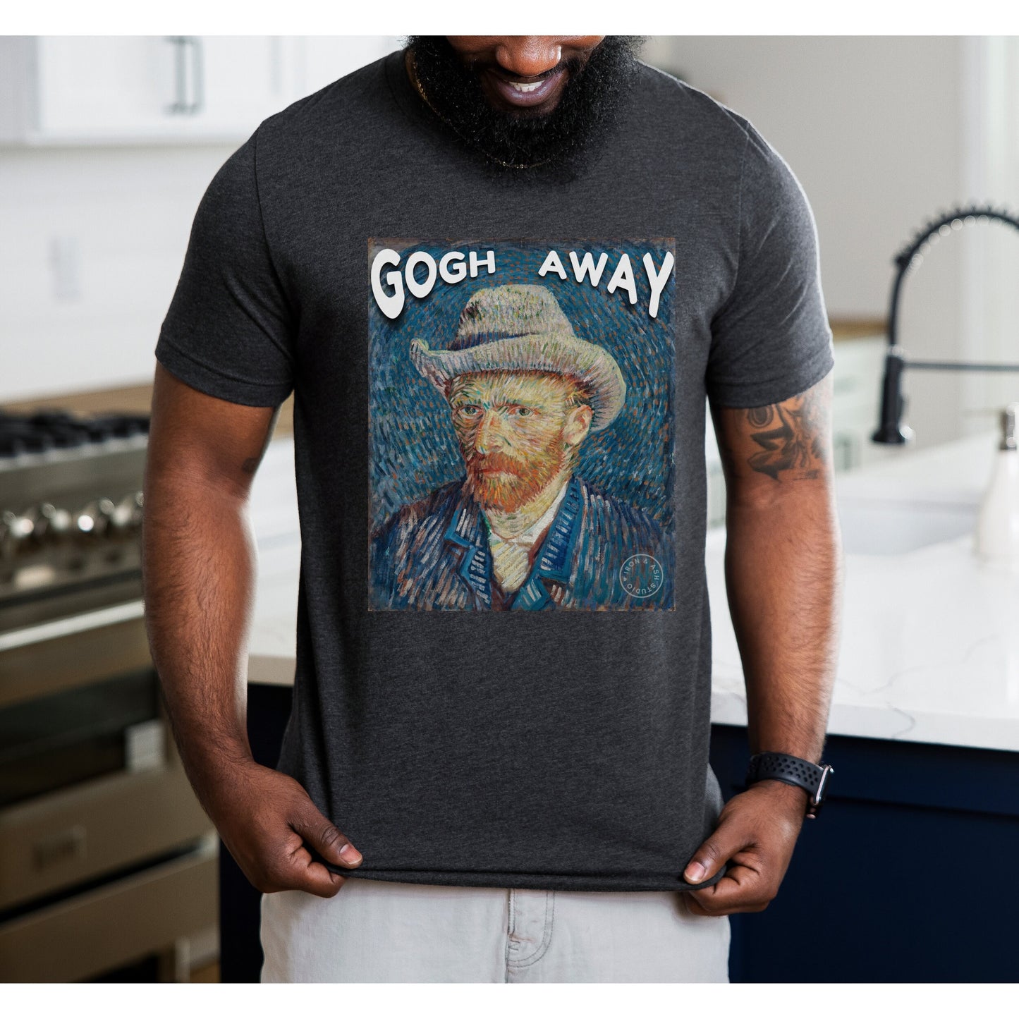 Vincent Van Gogh Shirt Go Away shirt Unisex Crewneck Tee Funny Van Gogh T Shirt Funny Artist Shirt Art Teacher Gift for Artist Women Men Tee