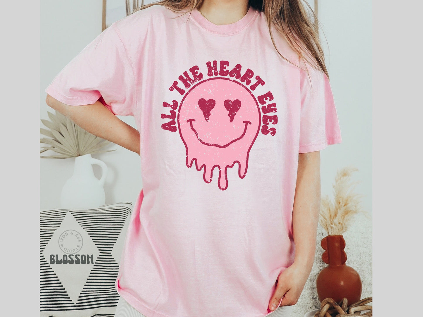 Comfort Colors Heart Eyes Valentines Shirt Trendy Valentine Hearts Shirt Retro T Shirt Valentine Tshirt Funny Unisex Valentines Graphic Tee