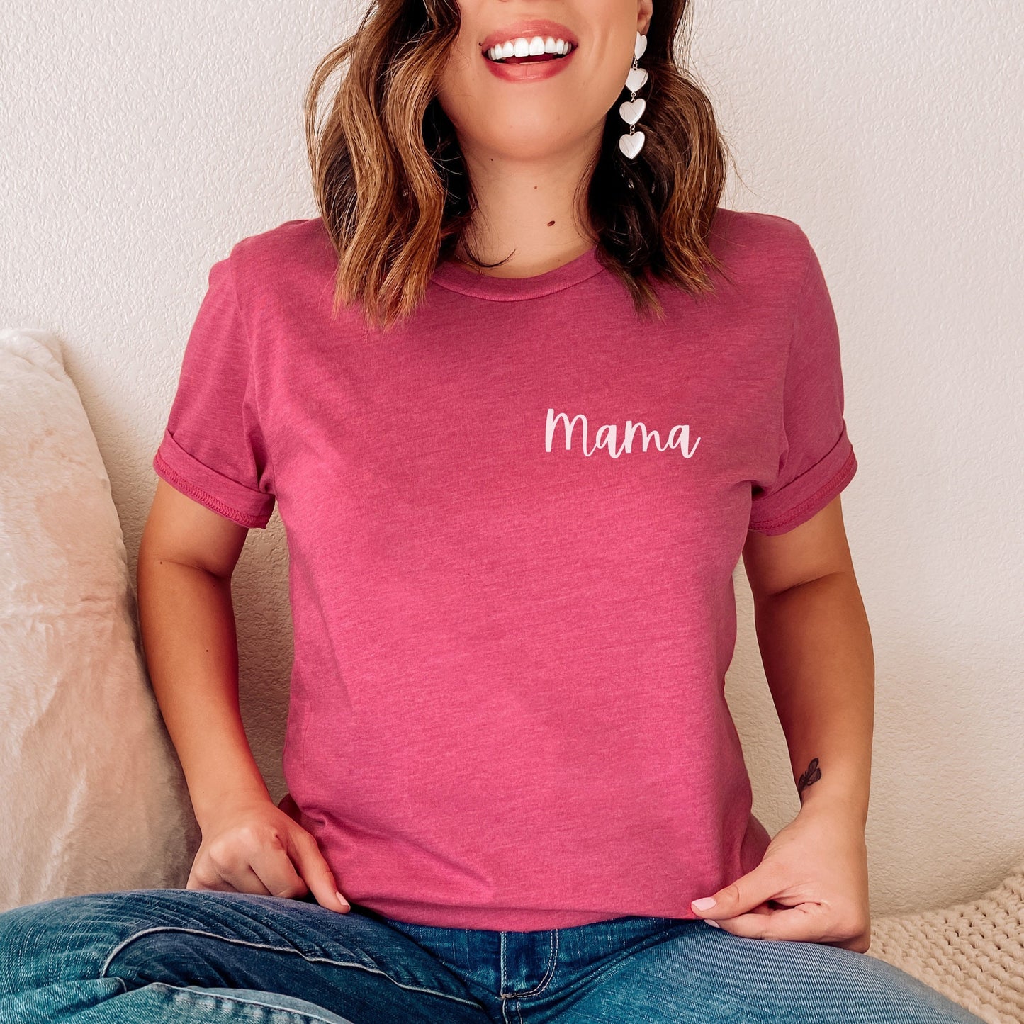 Mama Pocket Tee, Cute Mom T Shirt, Mama TShirt, Best Mom Ever, Stepmom Gift, Mom Pocket T Shirt Minimalist Mothers Day Trendy New Mom Shirt