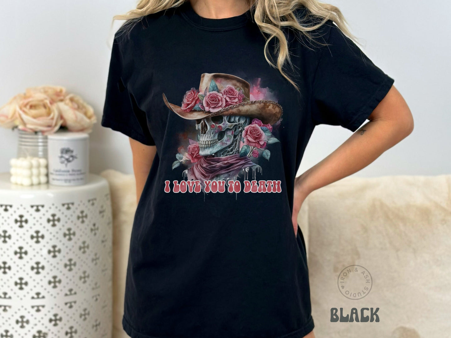 Western Valentines Day Comfort Color Shirt Howdy Valentine Tshirt Cupid Find Me A Cowboy Shirt Spooky Valentine Skull Valentine Graphic Tee