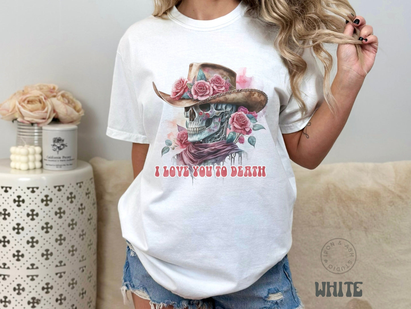 Western Valentines Day Comfort Color Shirt Howdy Valentine Tshirt Cupid Find Me A Cowboy Shirt Spooky Valentine Skull Valentine Graphic Tee