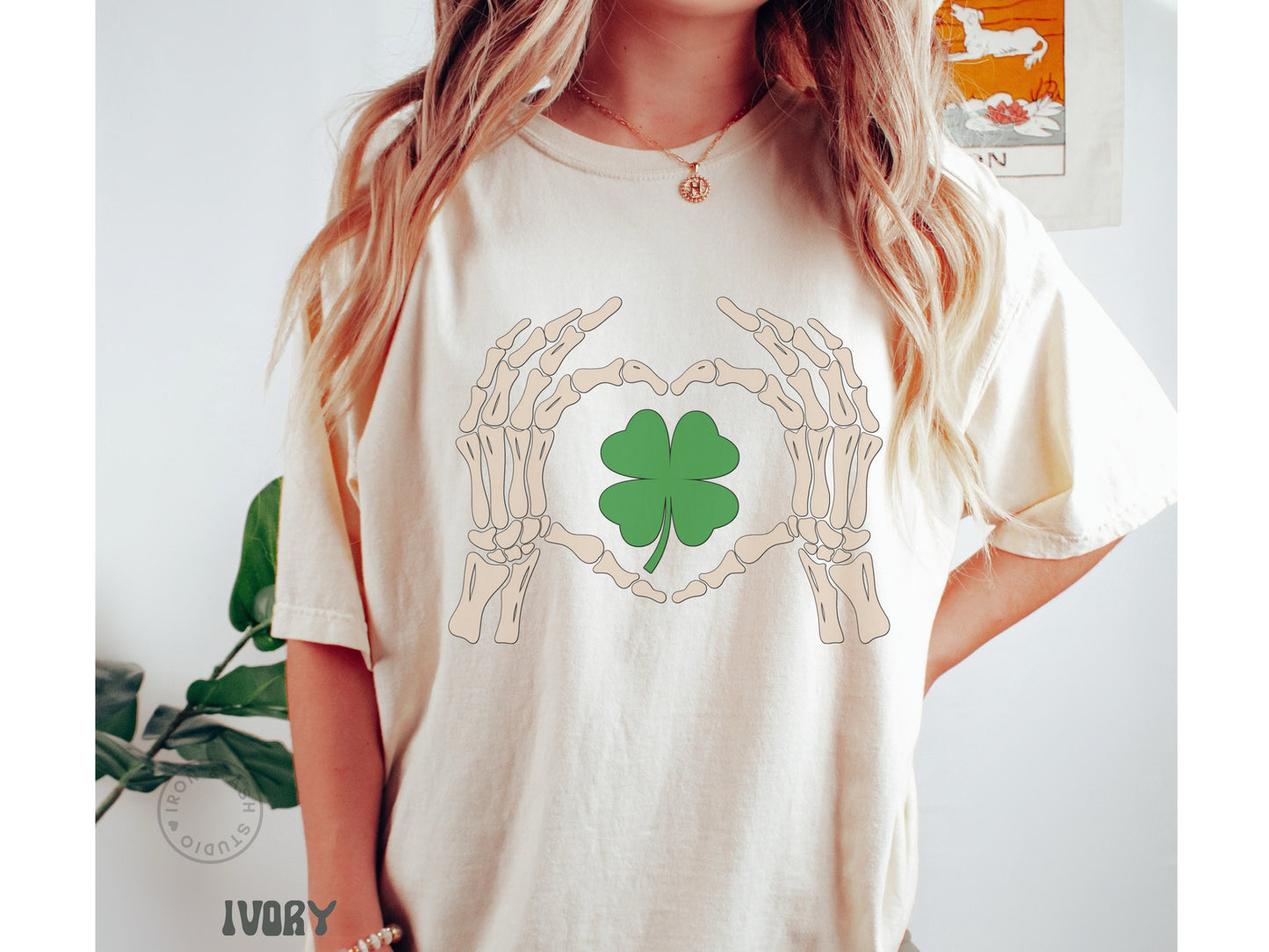 Skeleton Shamrock Shirt Funny St Patricks Day Tee Lucky Heart 4 Leaf Clover TShirt St Paddys Day Shirt for Women Cute Teacher Saint Patricks