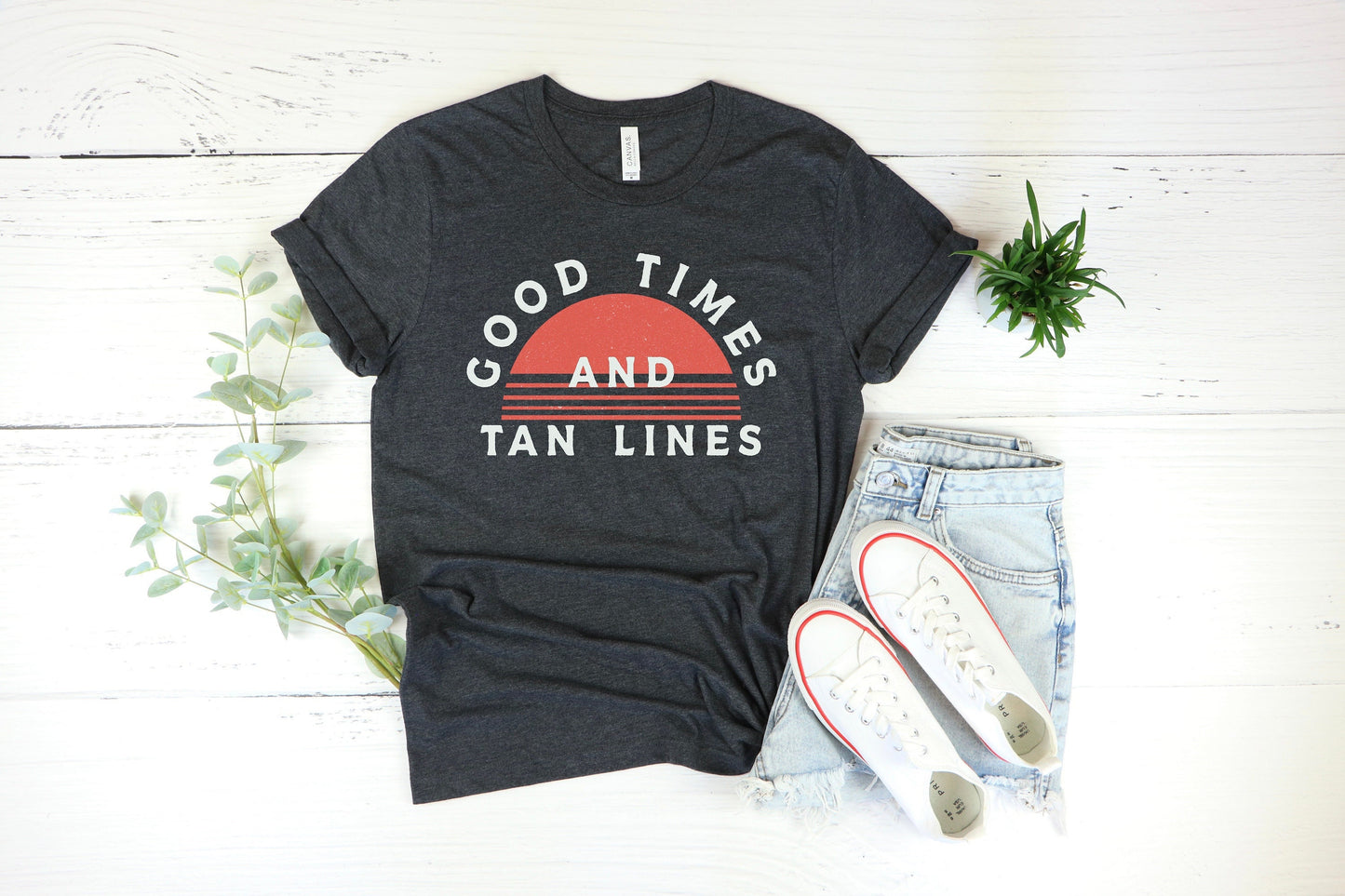 Good Times And Tan Lines Shirt, Tan Tipsy Summer Tee, Good Vibes, Suntan, Beach, Fun In The Sun T Shirt, Cute Beach shirt, lake days T-shirt