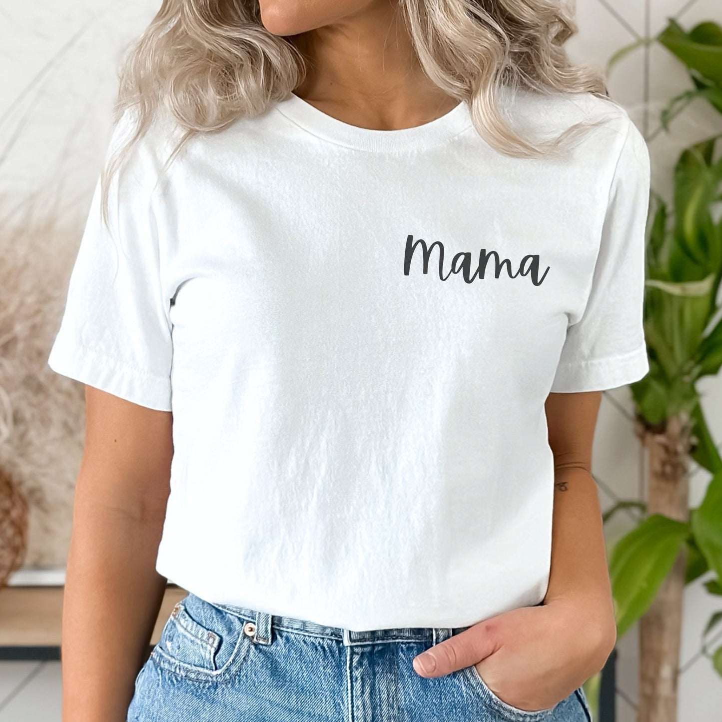 Mama Pocket Tee, Cute Mom T Shirt, Mama TShirt, Best Mom Ever, Stepmom Gift, Mom Pocket T Shirt Minimalist Mothers Day Trendy New Mom Shirt