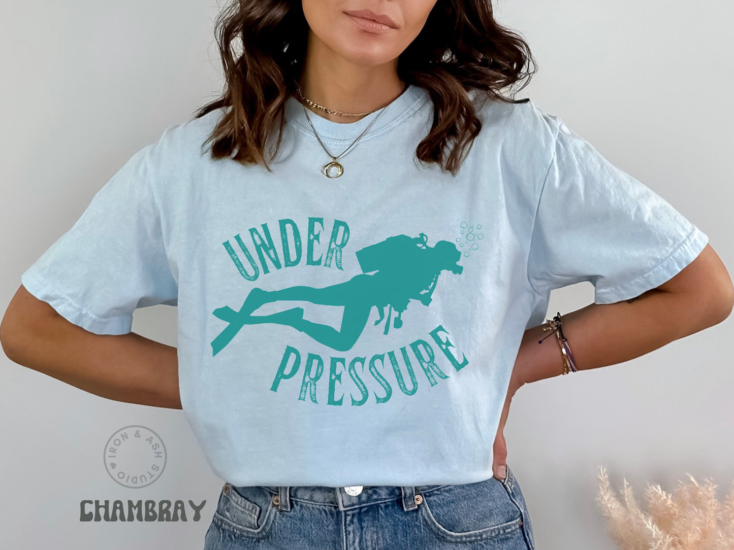 Scuba Diving Shirt Funny Under Pressure Scuba Diver TShirt Deep Diver Tee Unisex Comfort Colors ® Retro Ocean Shirt Dive Instructor Gifts