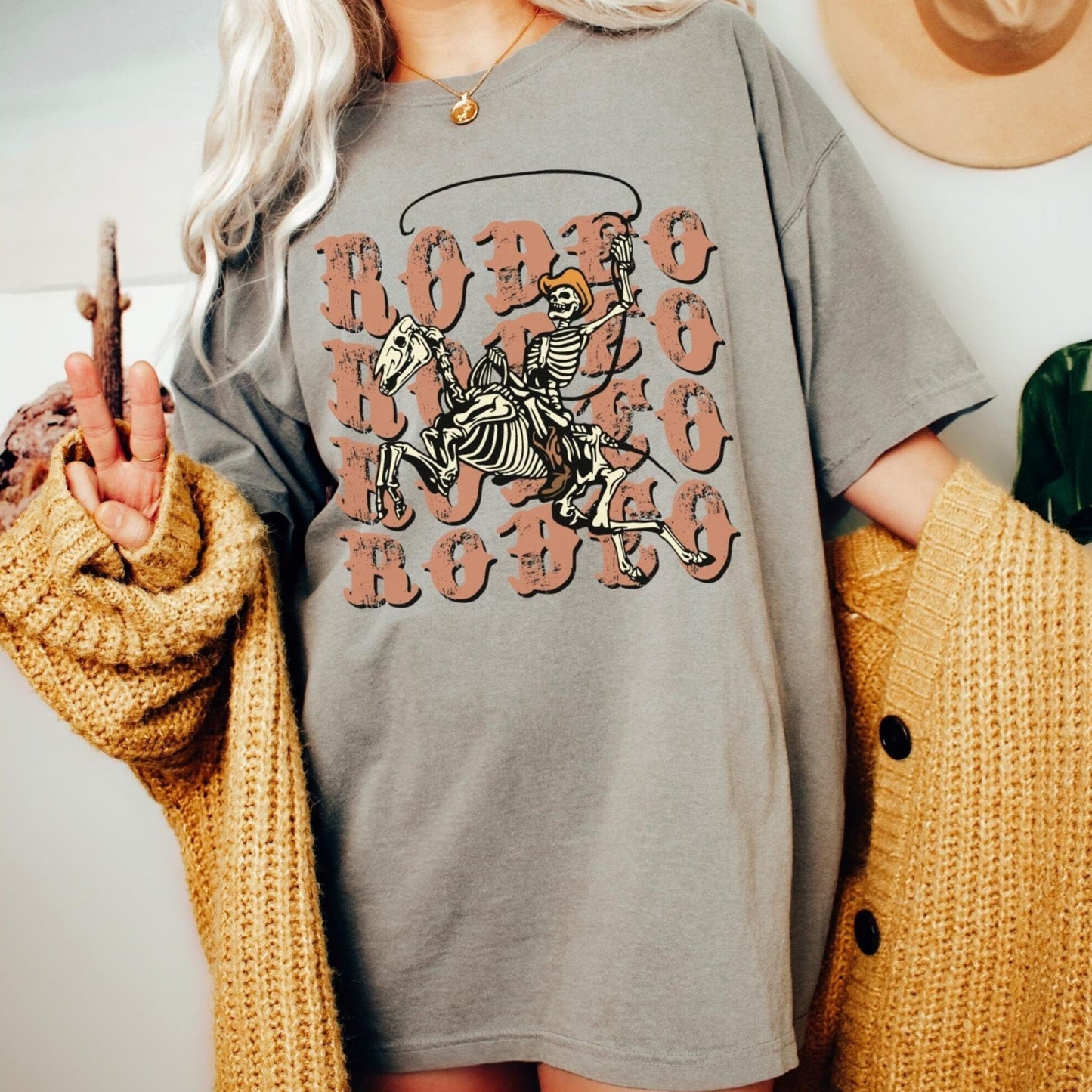 Rodeo Cowboy Comfort Color Shirt Western Graphic Tee Cowboy Tee Howdy Nashville Shirt Cowgirl Aesthetic Country Concert Shirt Rodeo Tee