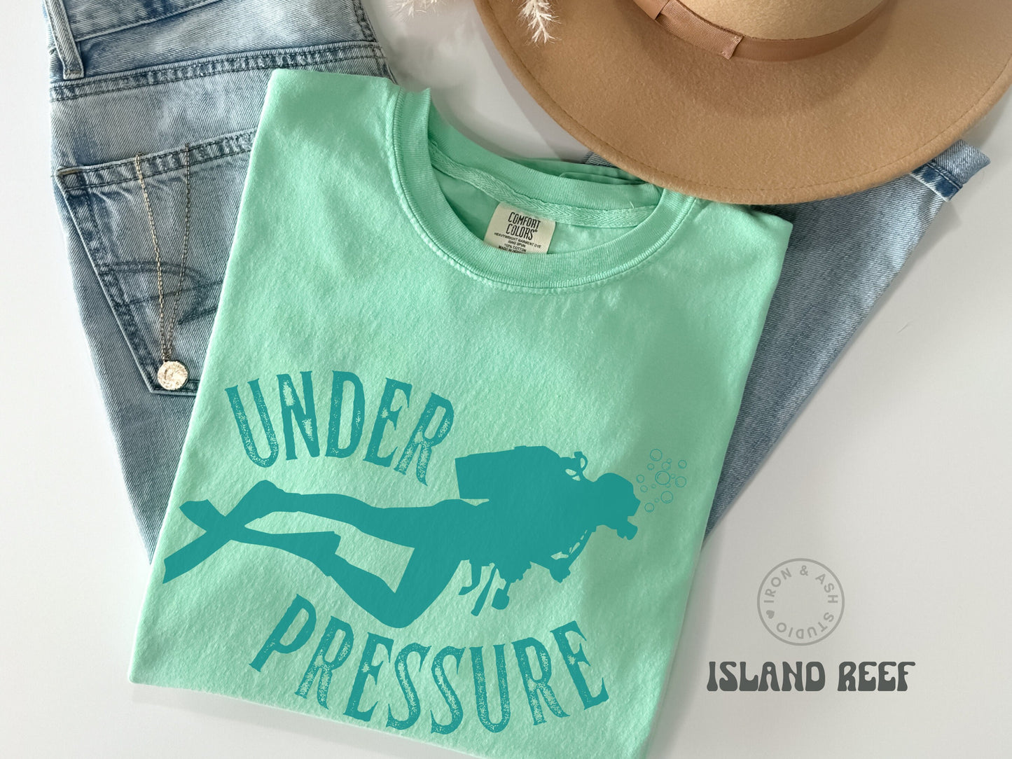 Scuba Diving Shirt Funny Under Pressure Scuba Diver TShirt Deep Diver Tee Unisex Comfort Colors ® Retro Ocean Shirt Dive Instructor Gifts