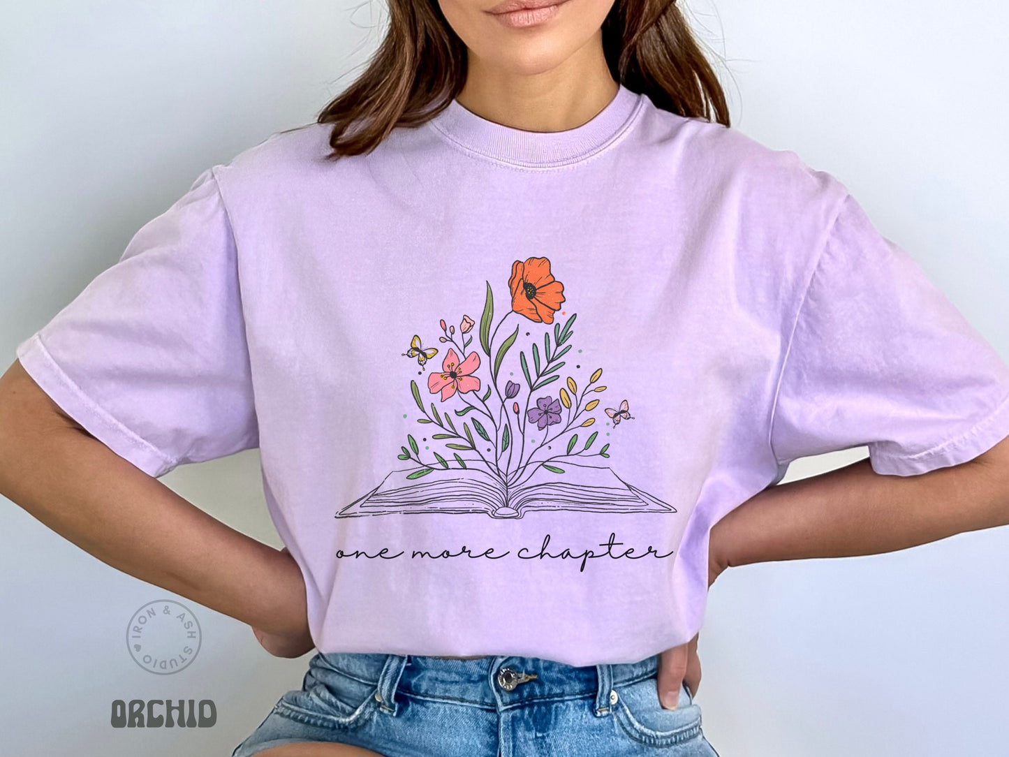 One More Chapter Shirt Book Lover Comfort Colors® T-Shirt Book Nerd Gifts Trending Now Shirts Book Club T Shirt Cute Reading Shirt for Women