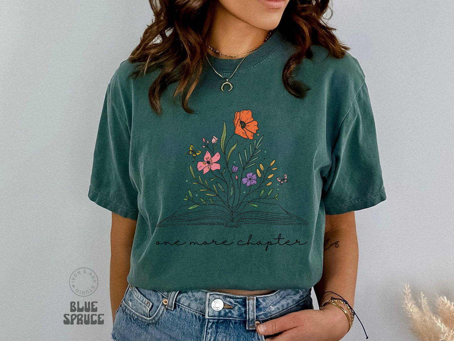 One More Chapter Shirt Book Lover Comfort Colors® T-Shirt Book Nerd Gifts Trending Now Shirts Book Club T Shirt Cute Reading Shirt for Women