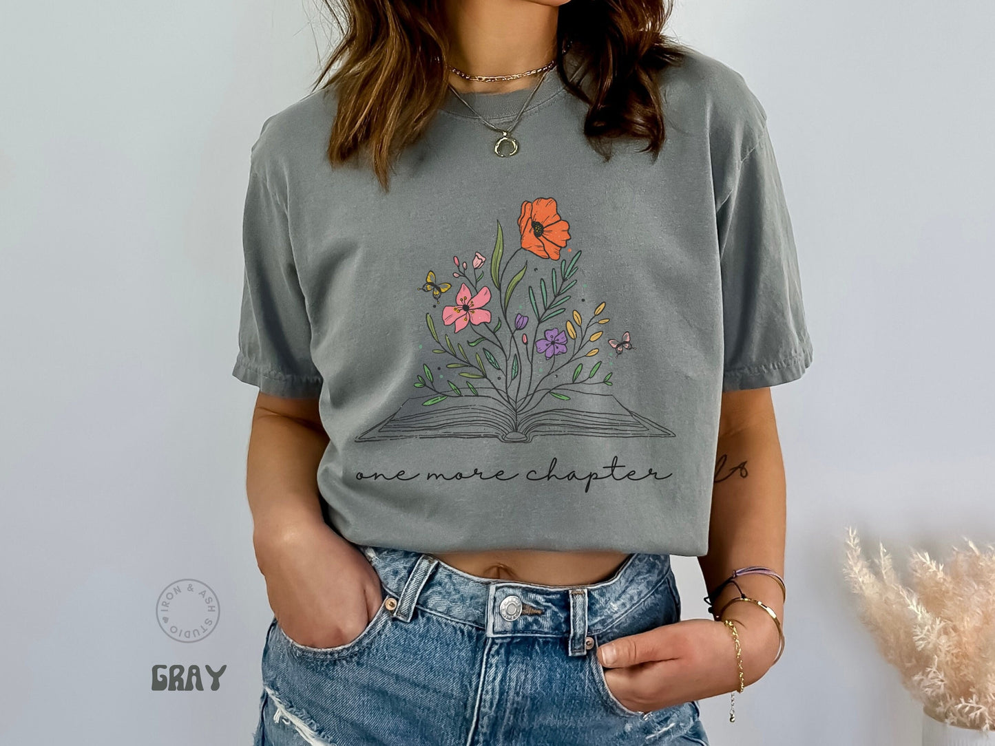 One More Chapter Shirt Book Lover Comfort Colors® T-Shirt Book Nerd Gifts Trending Now Shirts Book Club T Shirt Cute Reading Shirt for Women