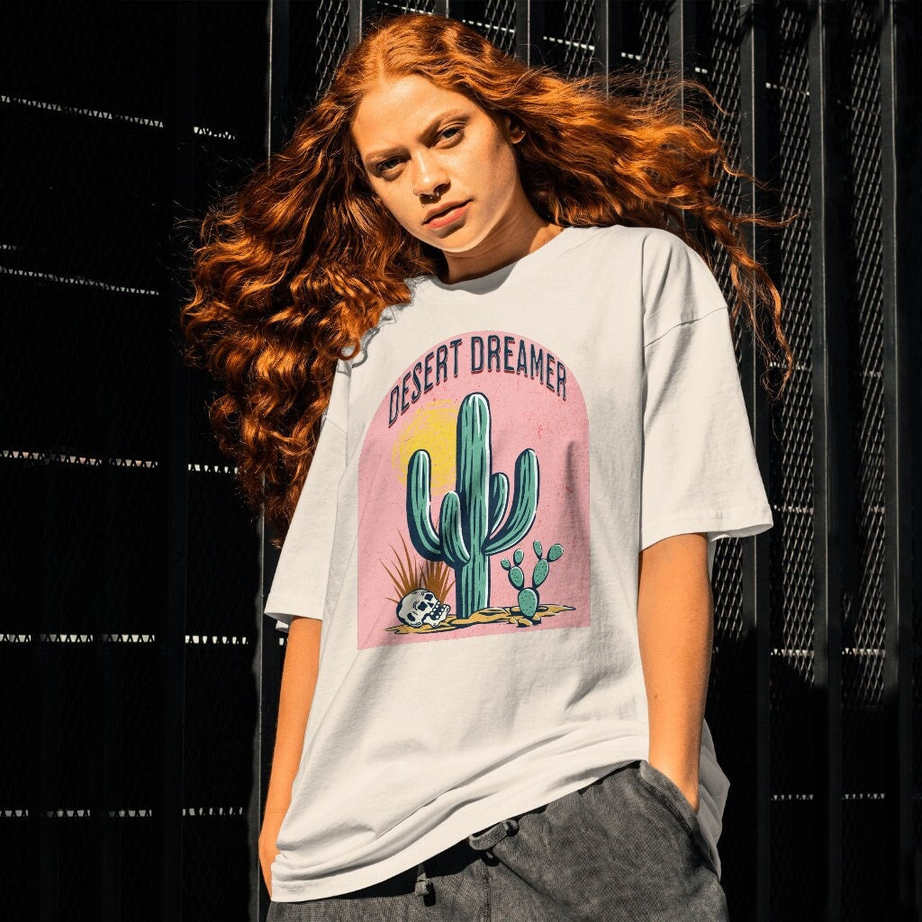 Desert Dreamer Shirt Comfort Colors T-Shirt Desert Vibes Shirts Desert Boho Western TShirt Crewneck Cactus Skull Vintage Inspired Tee Boho