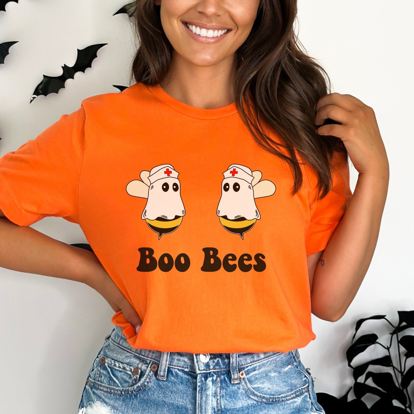 Nurse Halloween Shirt, Boo Bees Shirt, Boo Bees Halloween, Cute Ghost TShirt, Ghost Nurse Tee, Funny Halloween Nurse Shirt, Boo Bees Tshirt