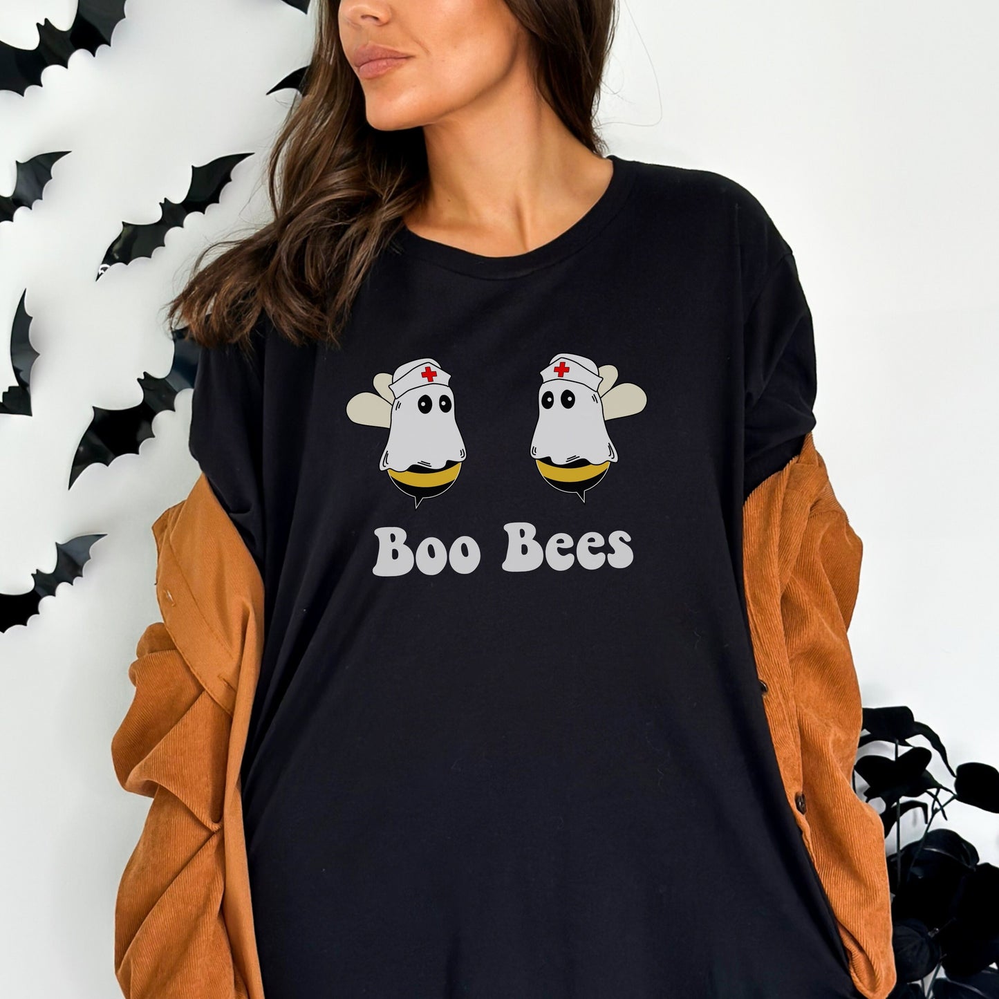 Nurse Halloween Shirt, Boo Bees Shirt, Boo Bees Halloween, Cute Ghost TShirt, Ghost Nurse Tee, Funny Halloween Nurse Shirt, Boo Bees Tshirt
