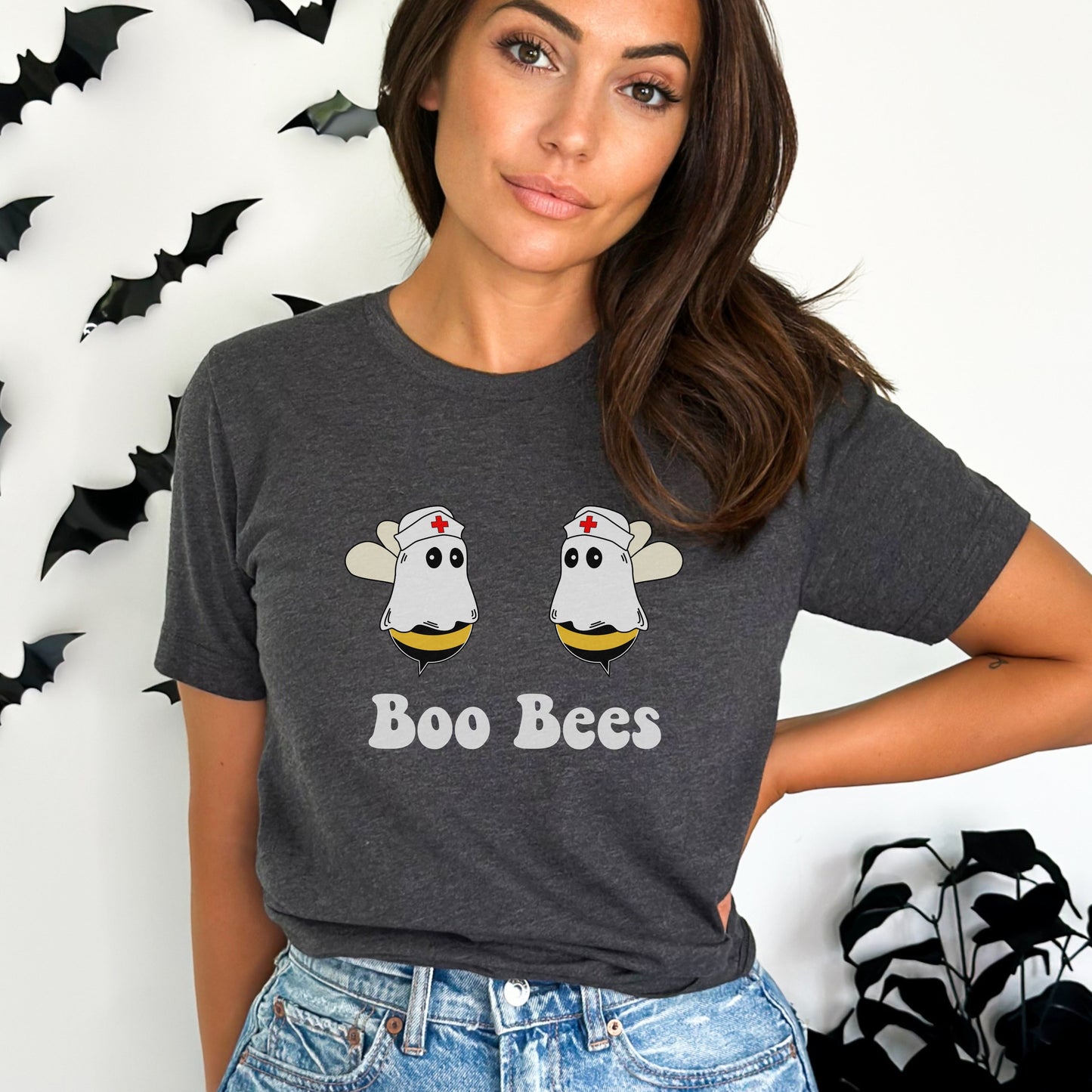 Nurse Halloween Shirt, Boo Bees Shirt, Boo Bees Halloween, Cute Ghost TShirt, Ghost Nurse Tee, Funny Halloween Nurse Shirt, Boo Bees Tshirt