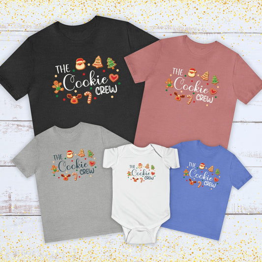 Cookie Crew TShirt Matching Family Christmas Shirts Christmas Baking Shirt Cookie Tester Christmas Cookie Shirt Family Matching Christmas