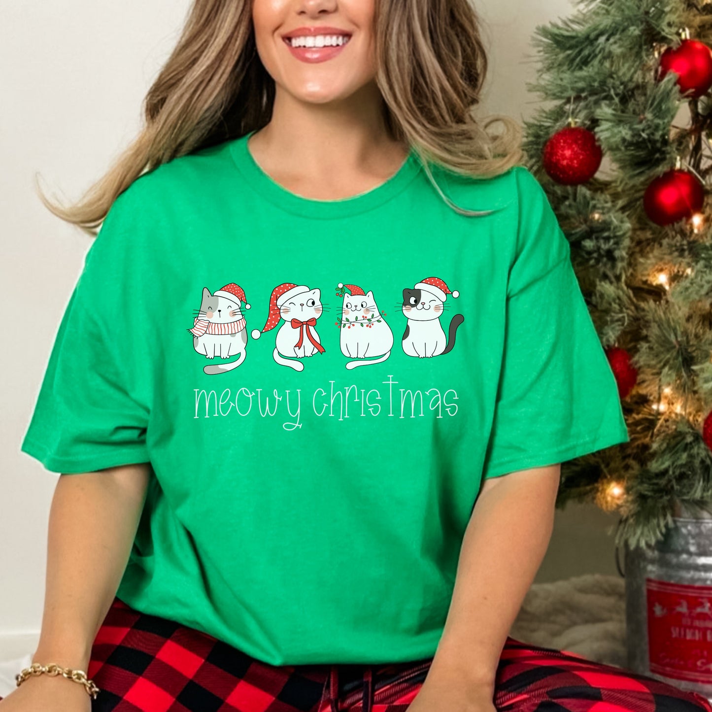 Meowy Christmas Sweatshirt Cat Christmas Tshirt Meowy Catmas Sweatshirt Cat Lover Gifts Ideas Cute Cat Christmas Shirt Cat Xmas Sweater