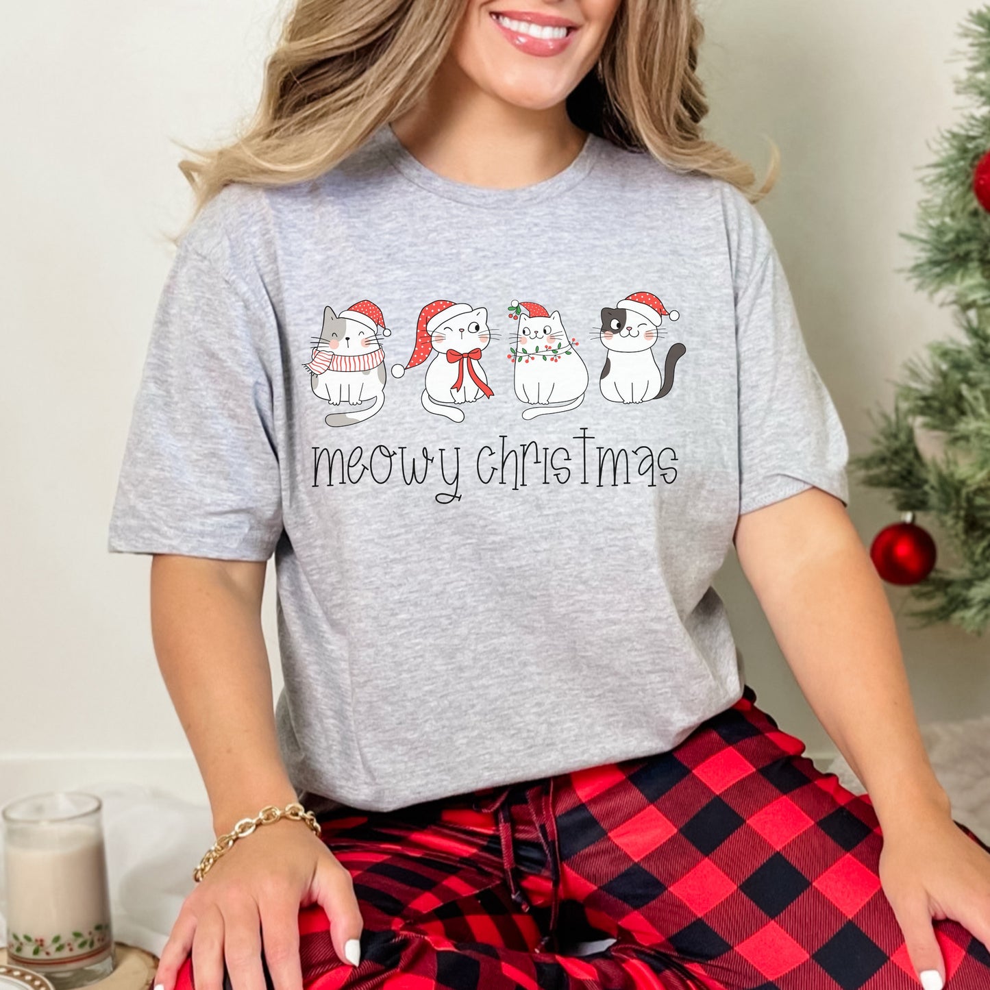 Meowy Christmas Sweatshirt Cat Christmas Tshirt Meowy Catmas Sweatshirt Cat Lover Gifts Ideas Cute Cat Christmas Shirt Cat Xmas Sweater